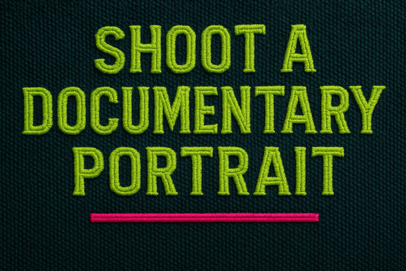 From Zero to Your First Documentary Portrait - Future Youth Media